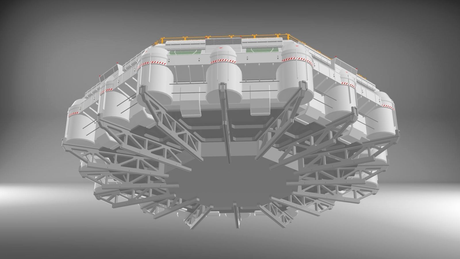 Sci-Fi architecture Elements collection 3 3D model_68