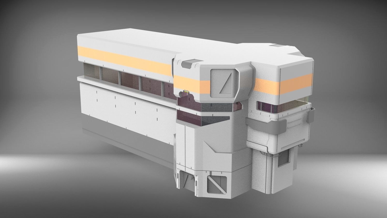 Sci-Fi architecture Elements collection 3 3D model_20