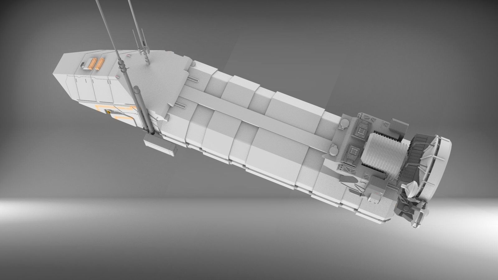 Sci-Fi architecture Elements collection 3 3D model_30