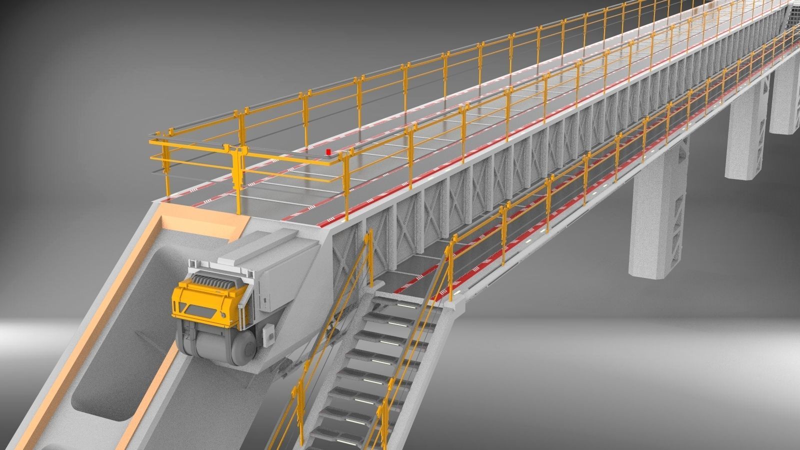 Sci-Fi architecture Elements collection 3 3D model_8