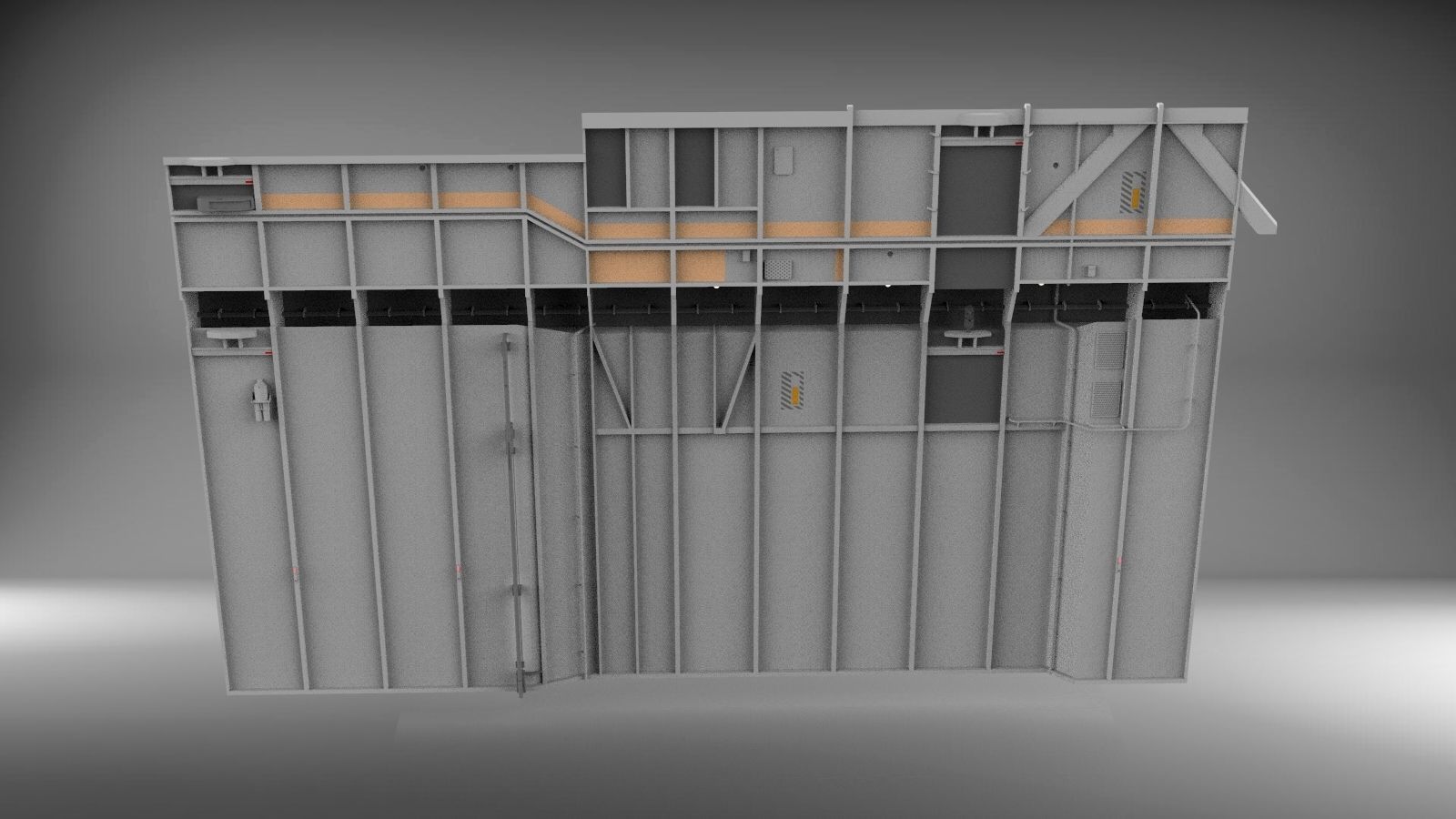 Sci-Fi architecture Elements collection 3 3D model_76