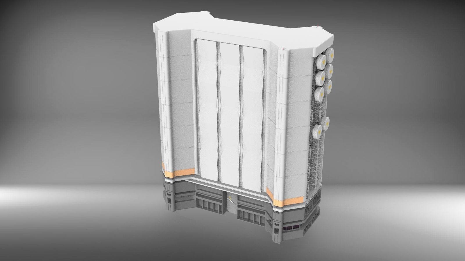 Sci-Fi architecture Elements collection 3 3D model_44