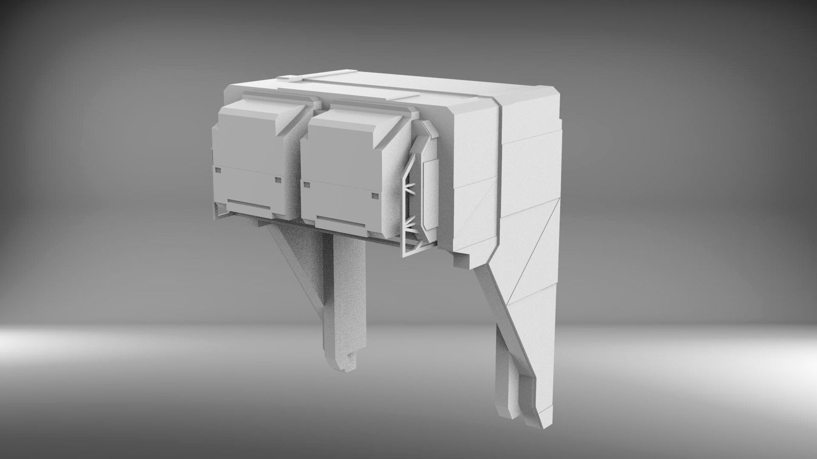 Sci-Fi architecture Elements collection 3 3D model_85