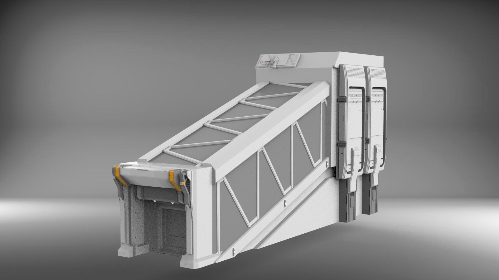 Sci-Fi architecture Elements collection 3 3D model_63