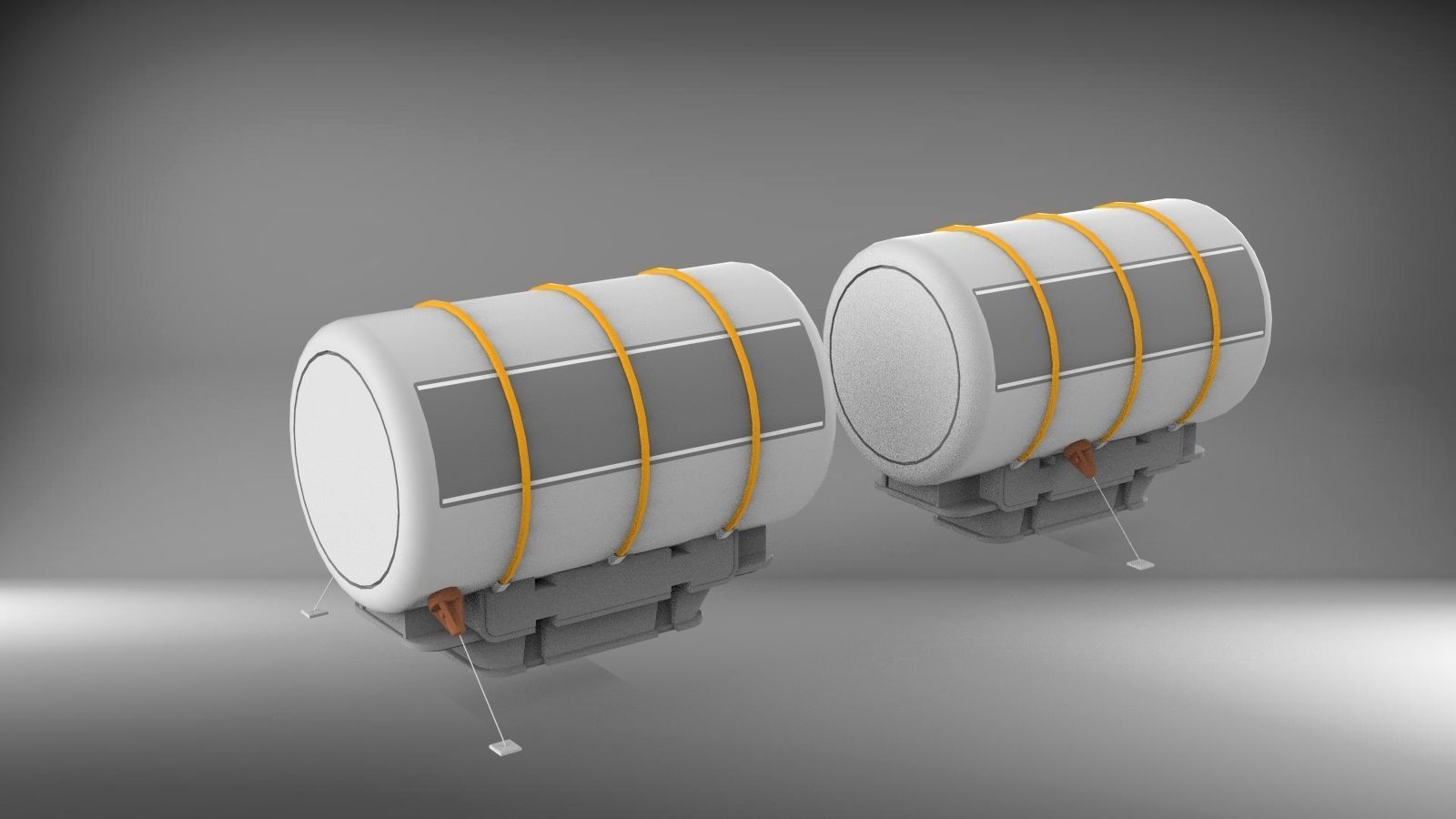 Sci-Fi architecture Elements collection 3 3D model_17