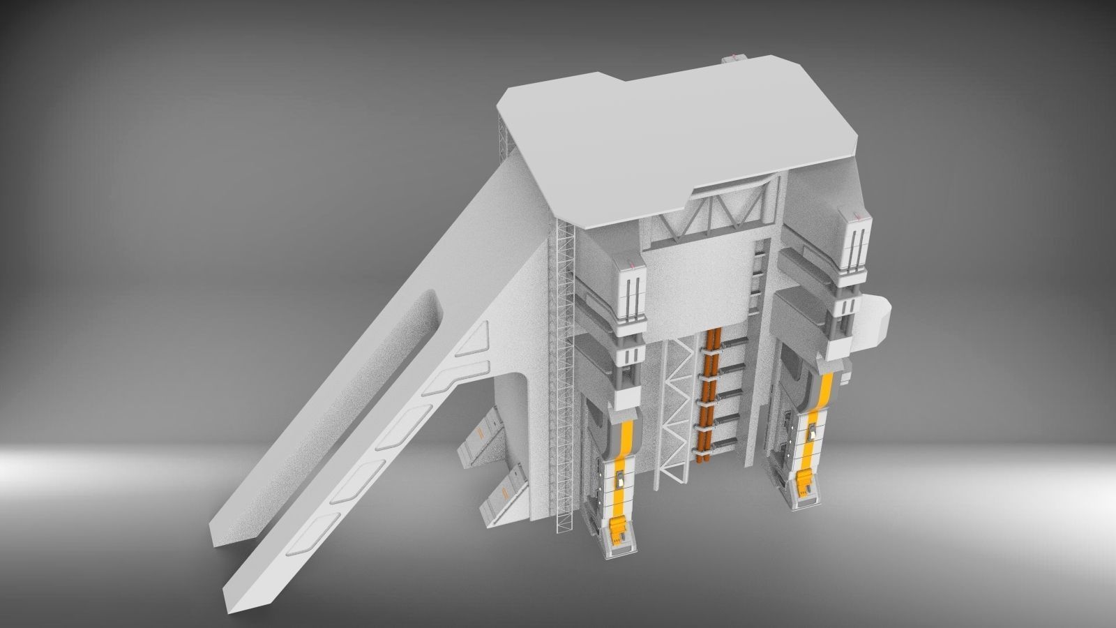 Sci-Fi architecture Elements collection 3 3D model_49