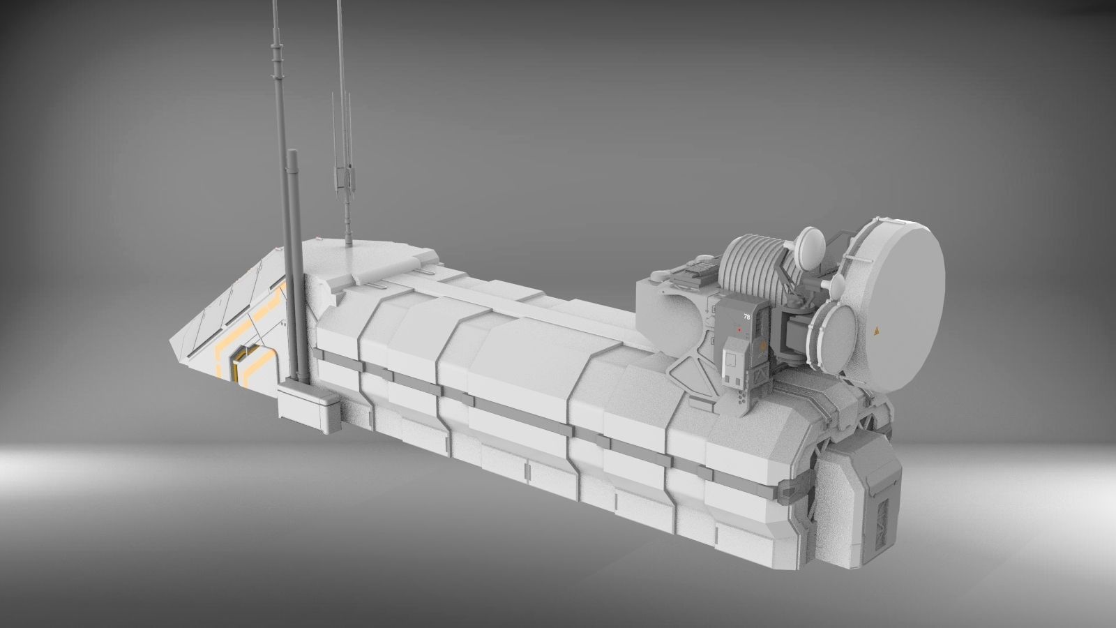 Sci-Fi architecture Elements collection 3 3D model_29