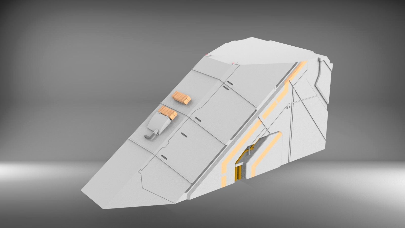 Sci-Fi architecture Elements collection 3 3D model_83