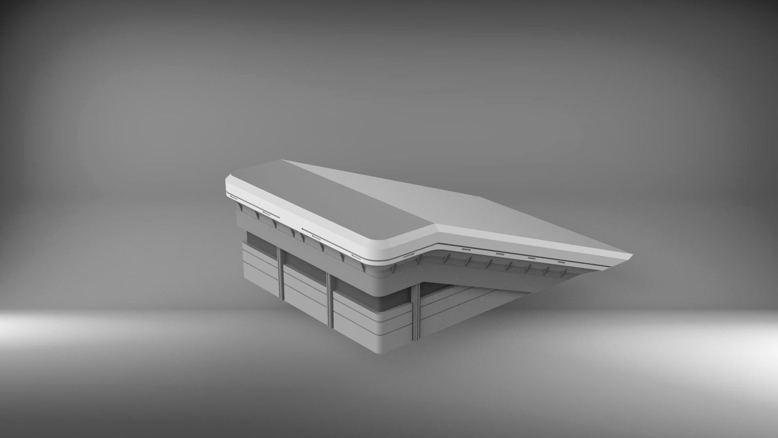 Sci-Fi architecture Elements collection 3 3D model_88