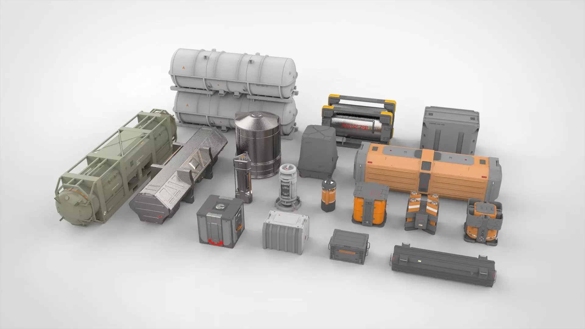 sci fi Container 2 3D model_0
