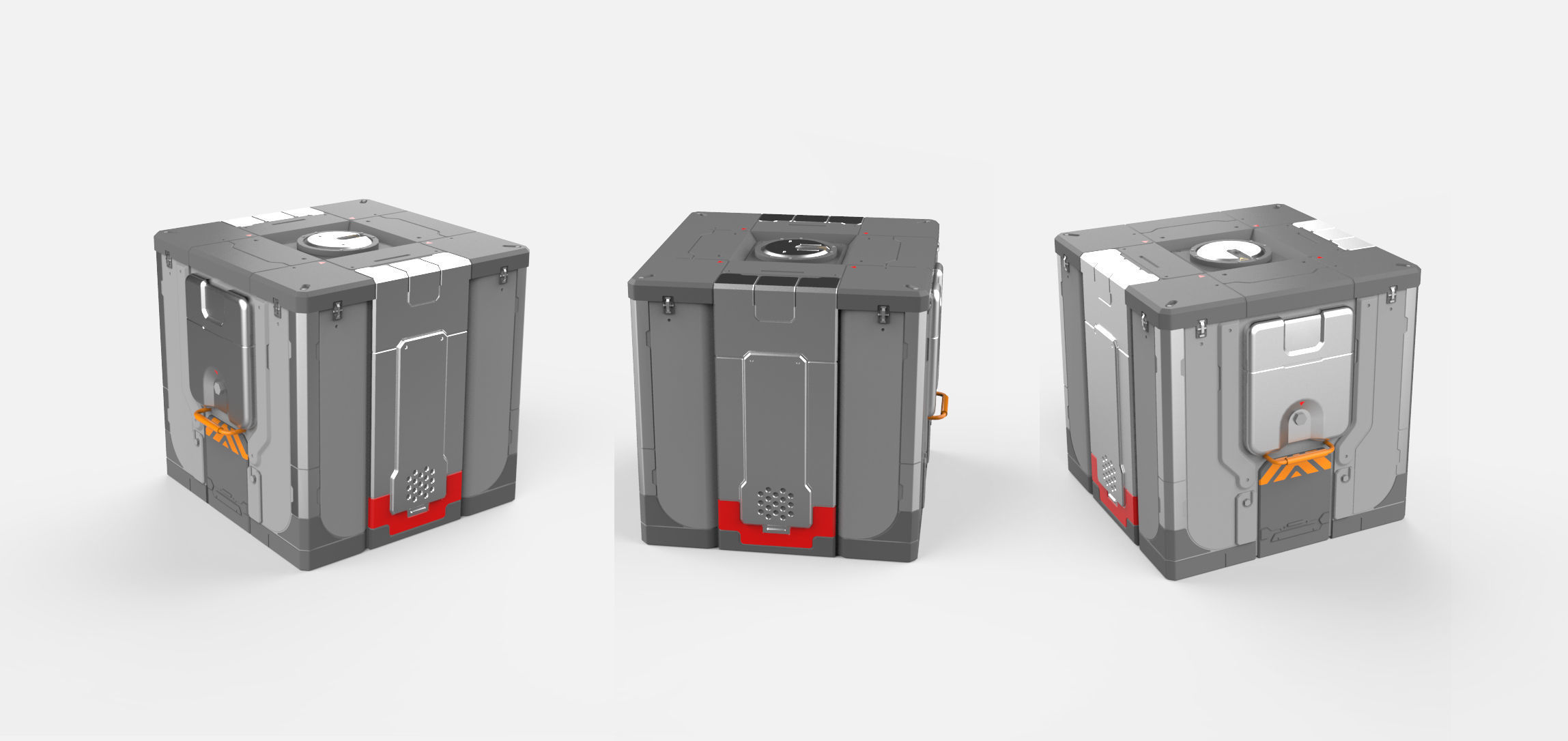 sci fi Container 2 3D model_9