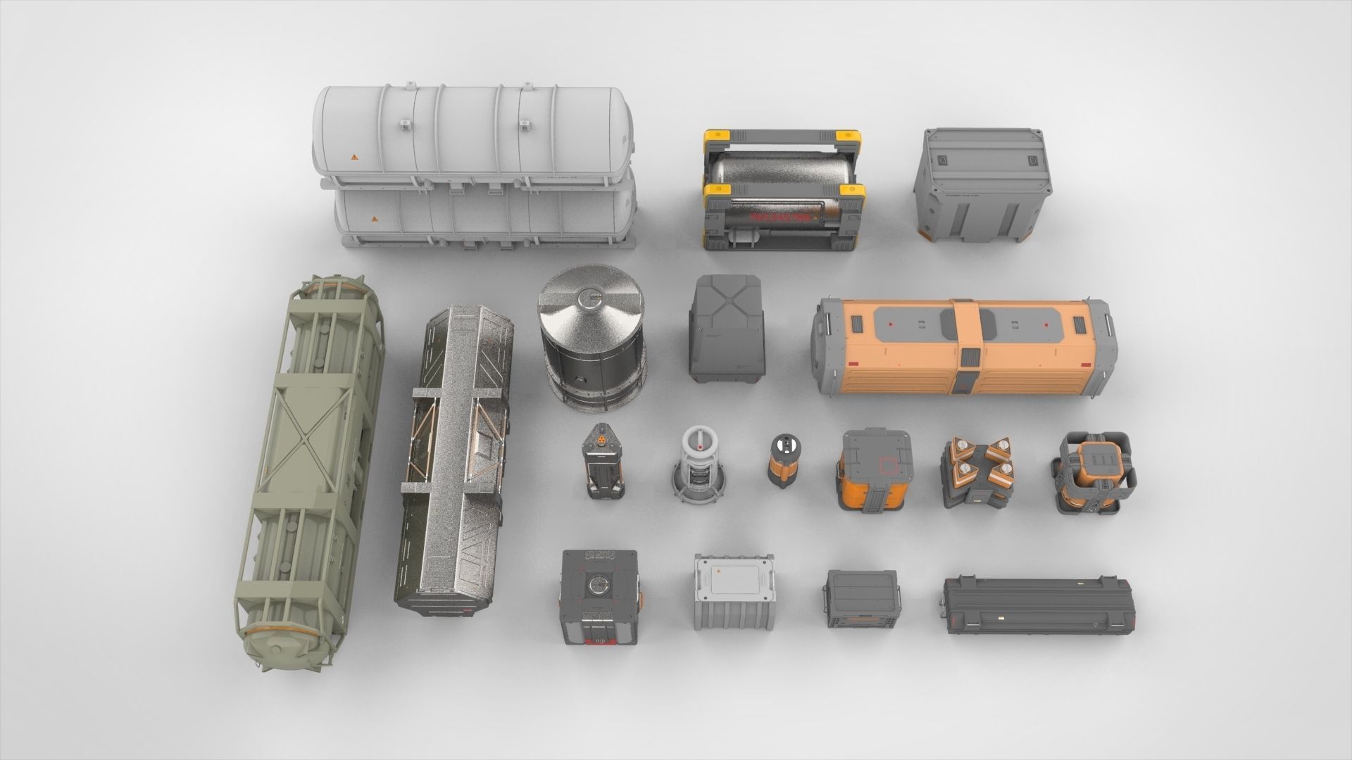 sci fi Container 2 3D model_2