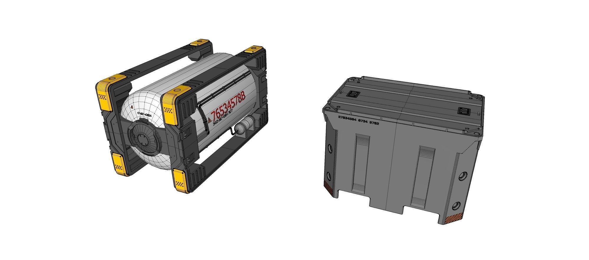 sci fi Container 2 3D model_29