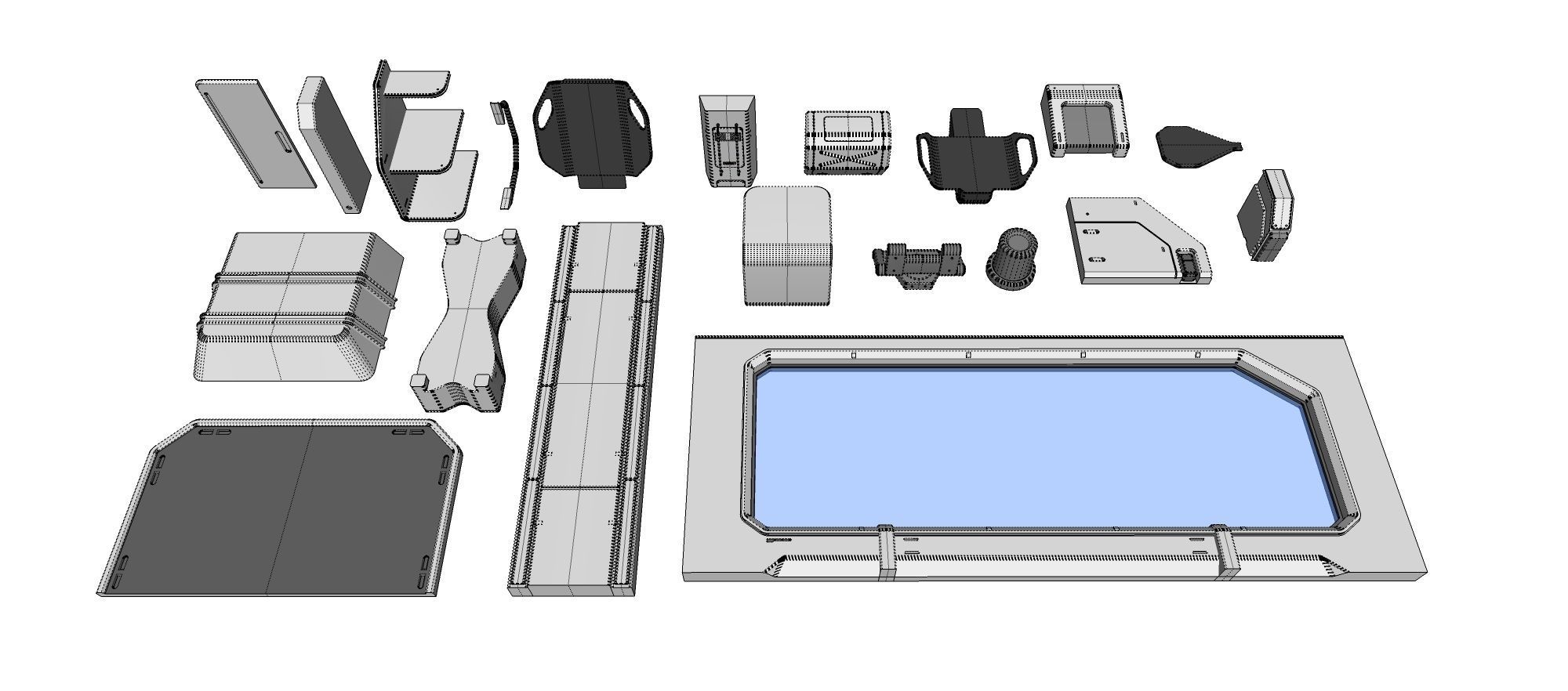 Sci-Fi architecture Elements collection 23 3D model_15