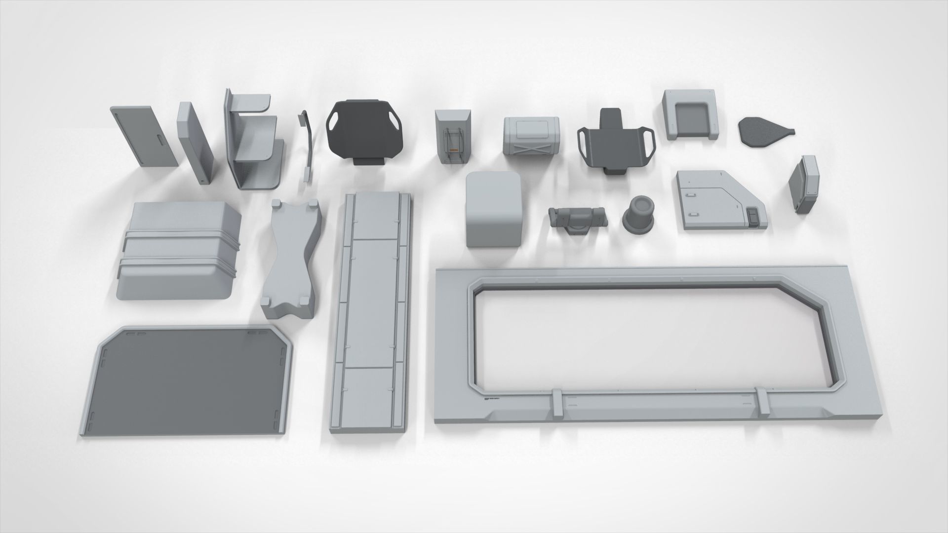 Sci-Fi architecture Elements collection 23 3D model_3