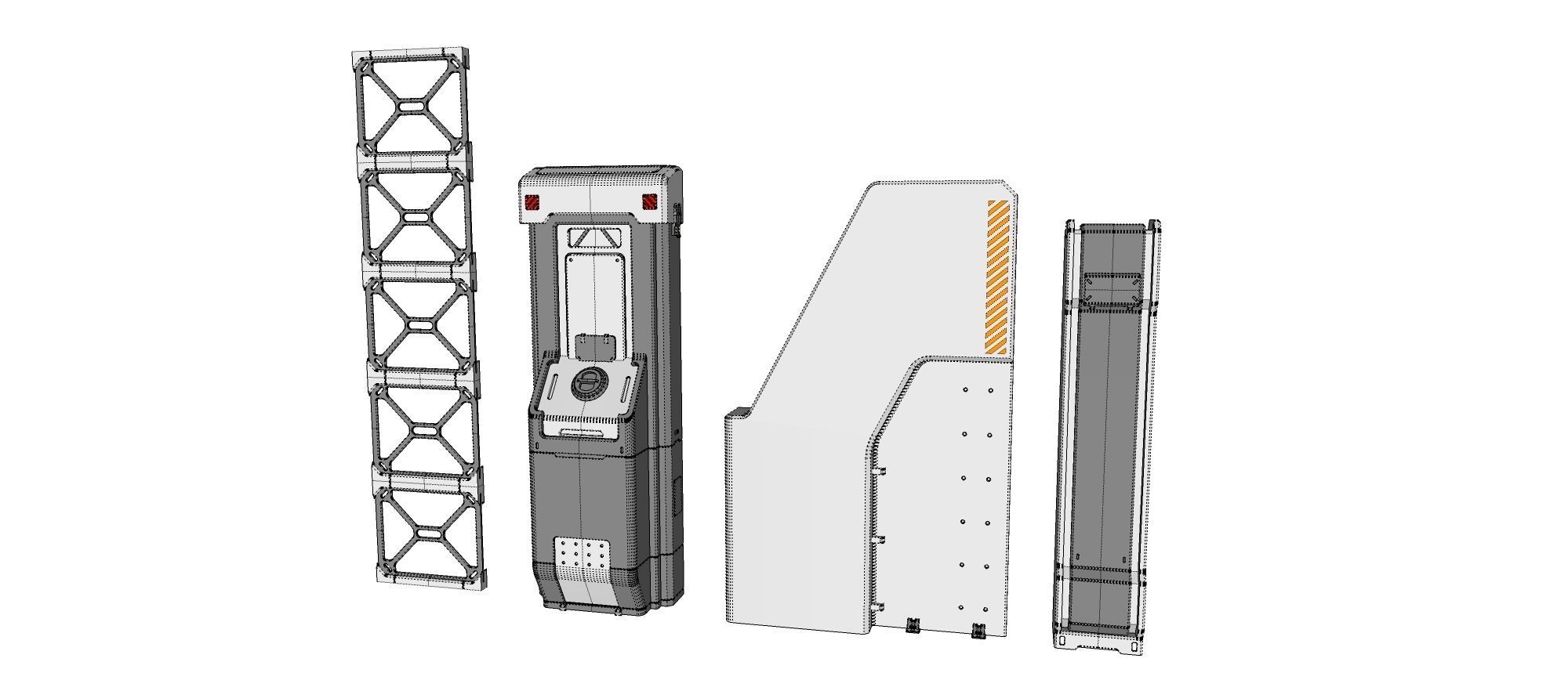 Sci-Fi architecture Elements collection 23 3D model_14