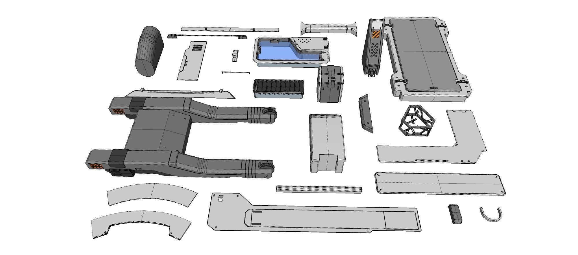 Sci-Fi architecture Elements collection 23 3D model_23