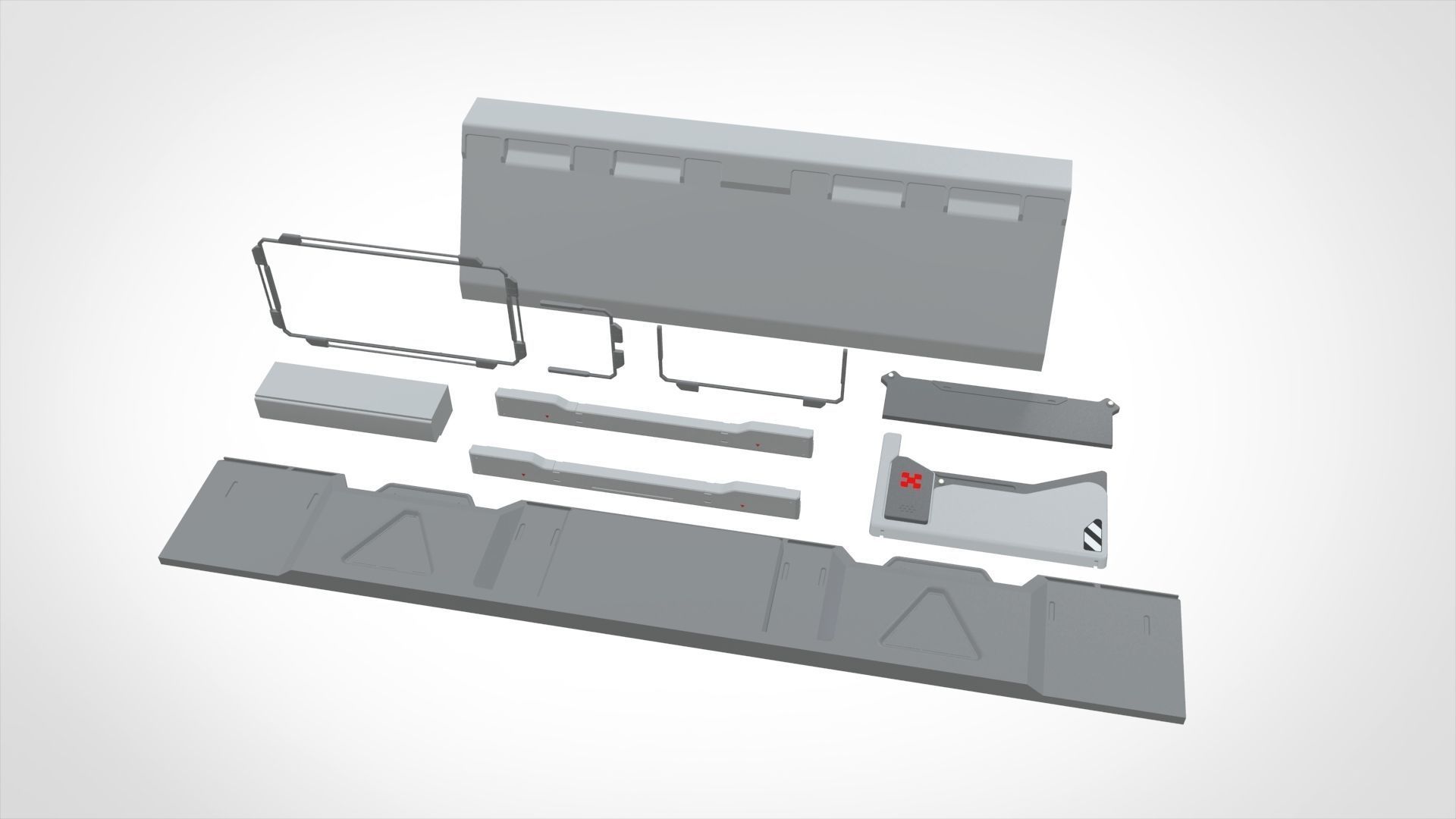 Sci-Fi architecture Elements collection 23 3D model_8