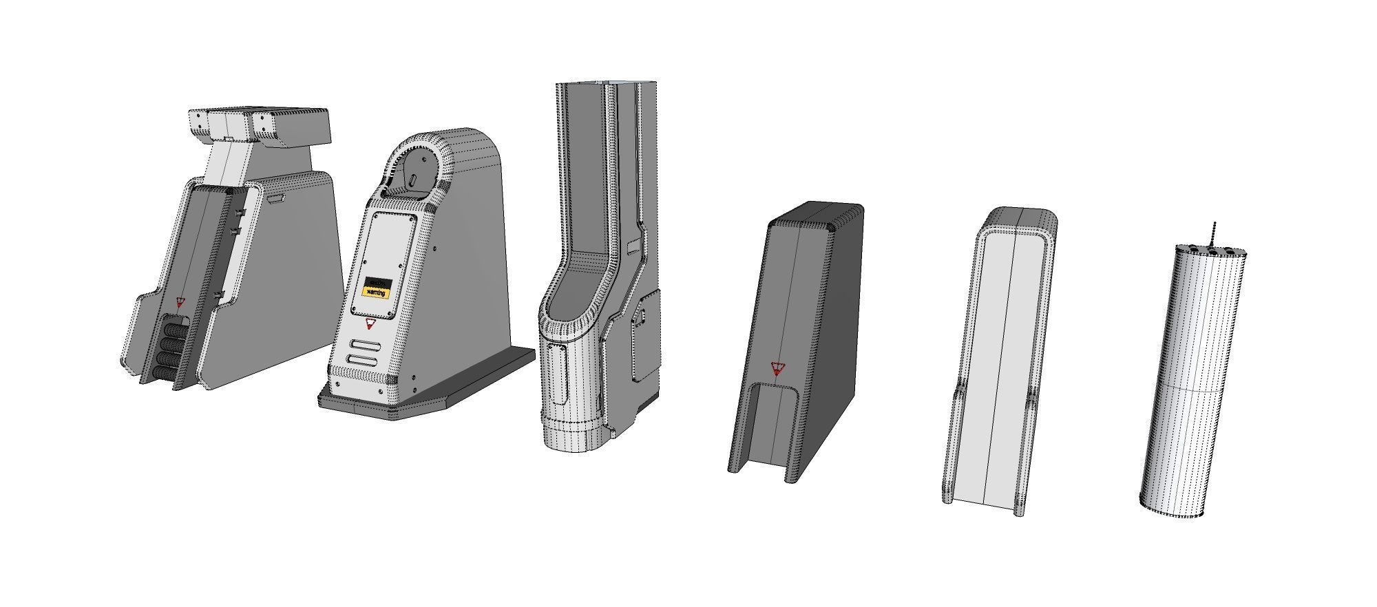 Sci-Fi architecture Elements collection 23 3D model_18