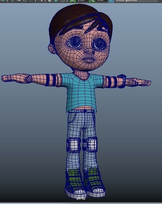 CARTOON CHARACTER 3D model_2