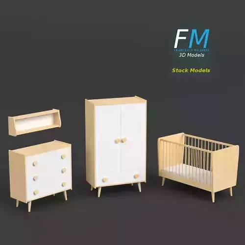 Infant bedroom furniture set