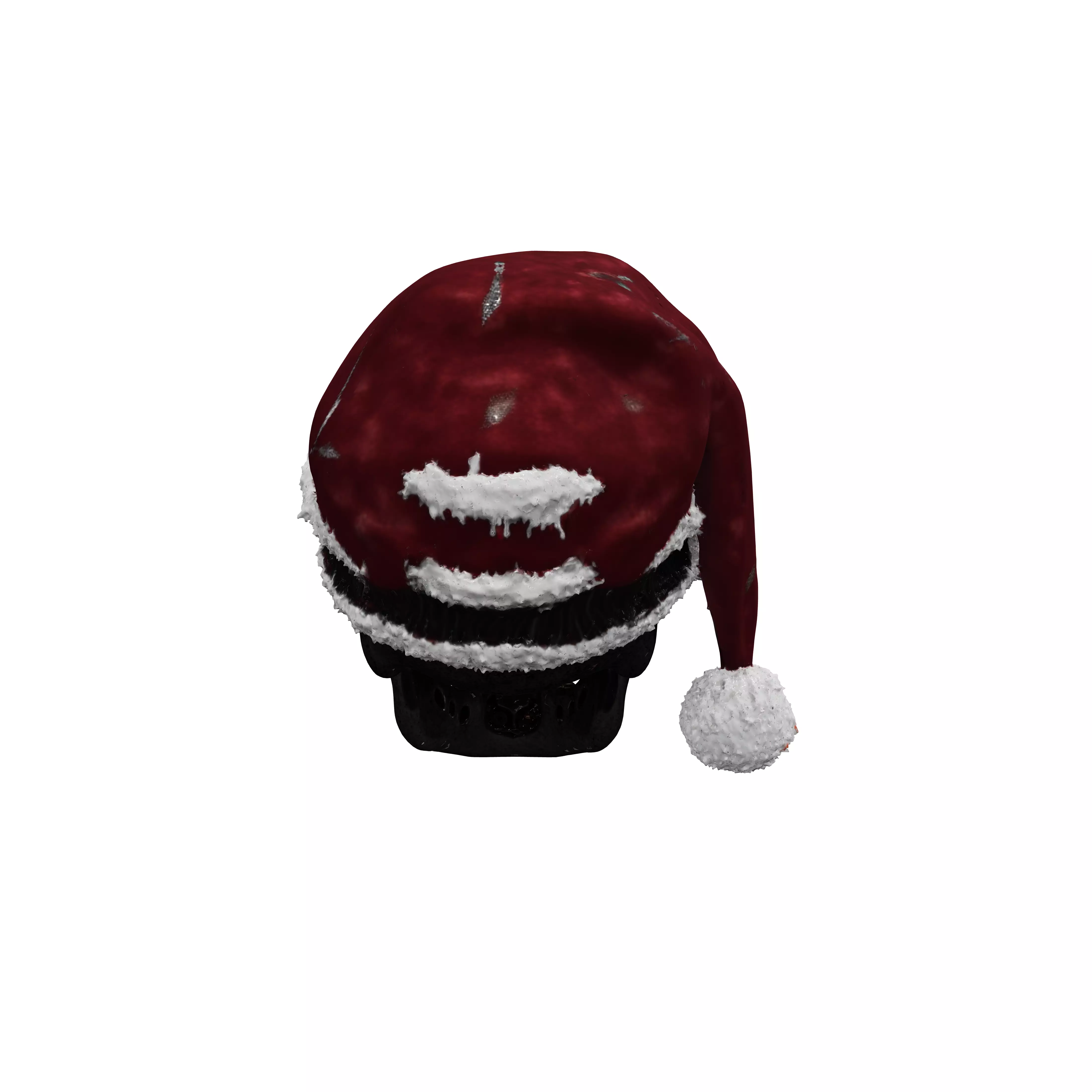 A gleaming chromeplated skull meticulously crafted with visibl 3D model