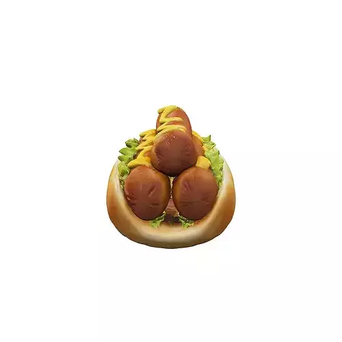Double Delight food 3D model 5