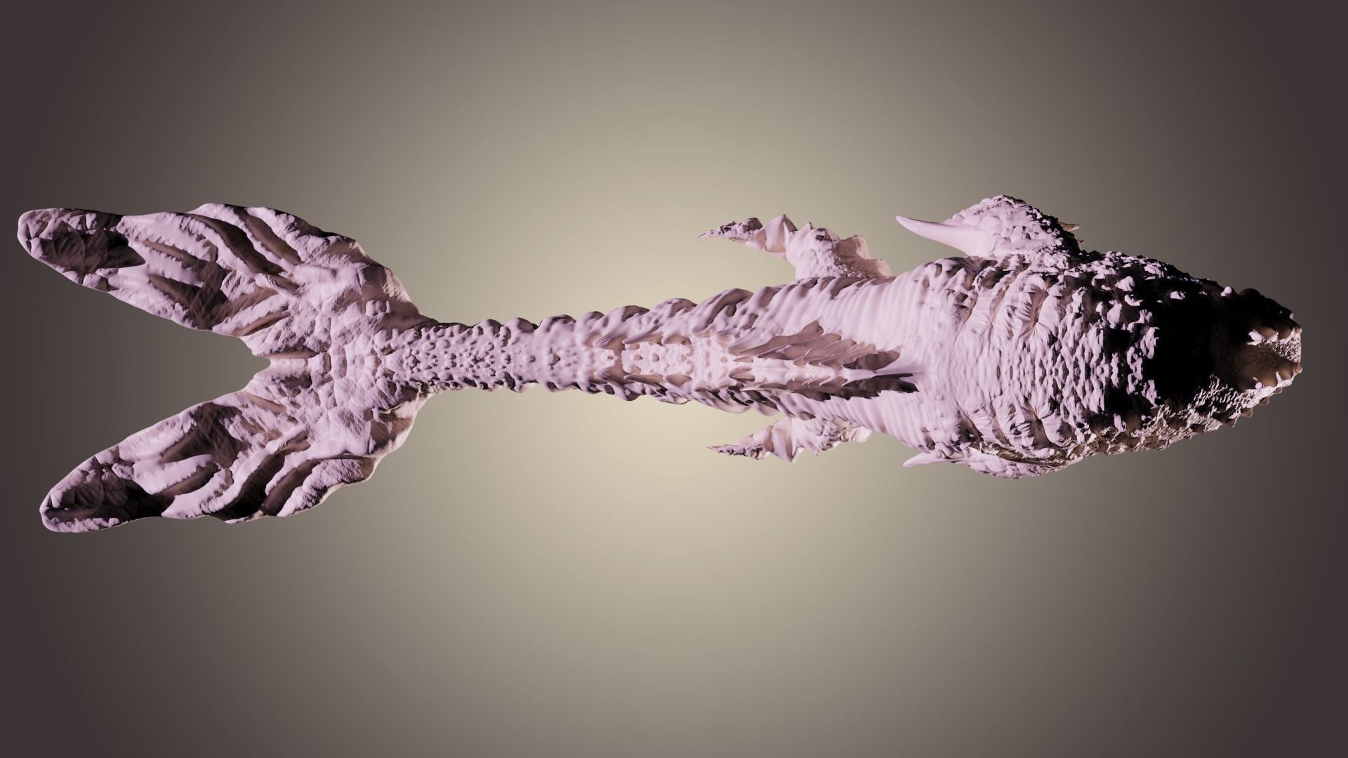 sea serpent 3D print model_3