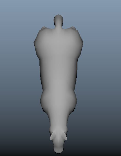 horse low poly cow Free low-poly 3D model_2