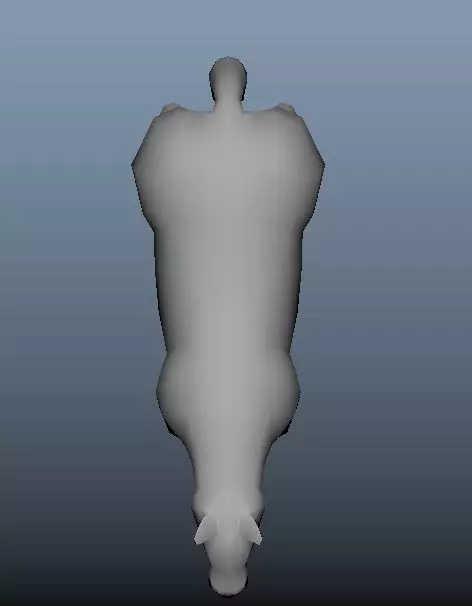 low poly horse cow Free low-poly 3D model_0