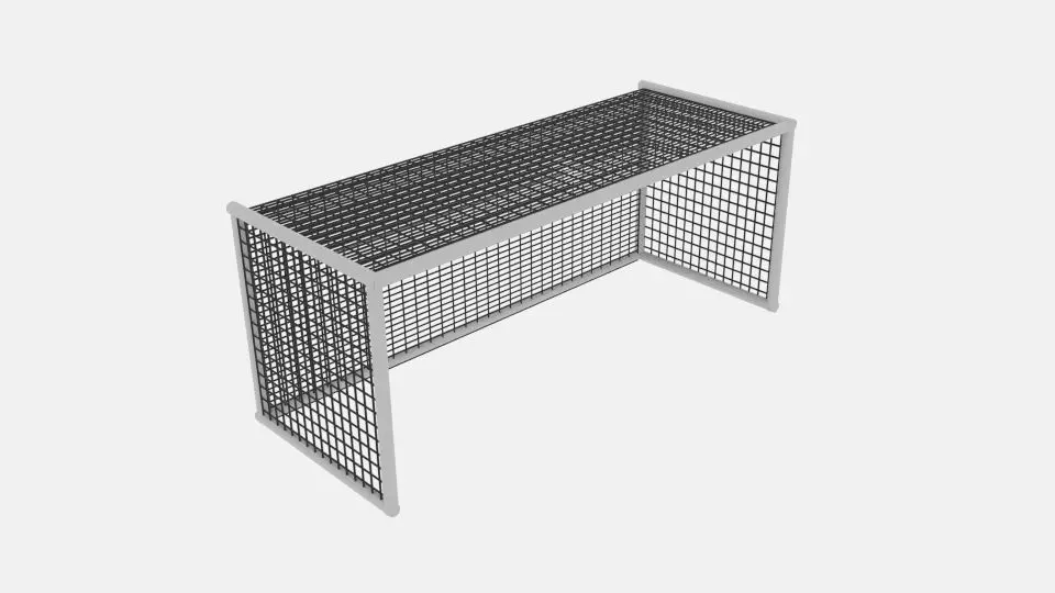 Soccer Goal Net Cylinder 3D model