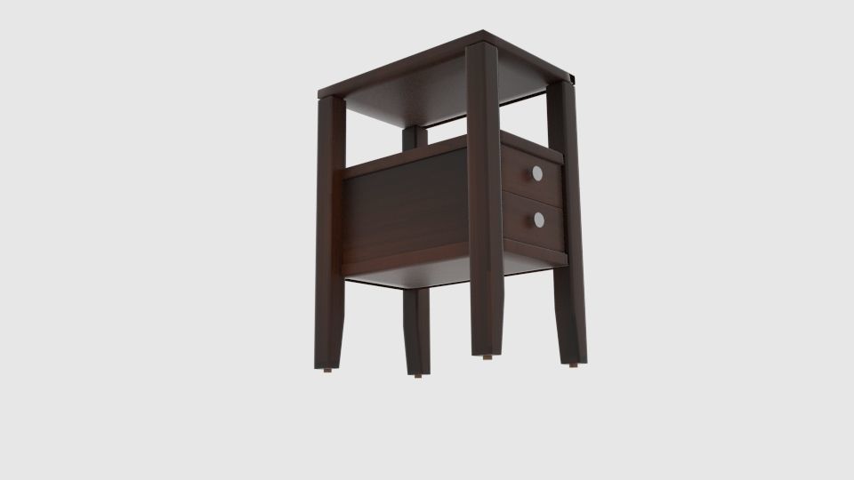 Charlton Home Odon End Table 3D model_5