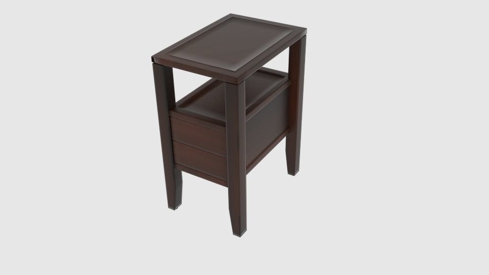 Charlton Home Odon End Table 3D model_4