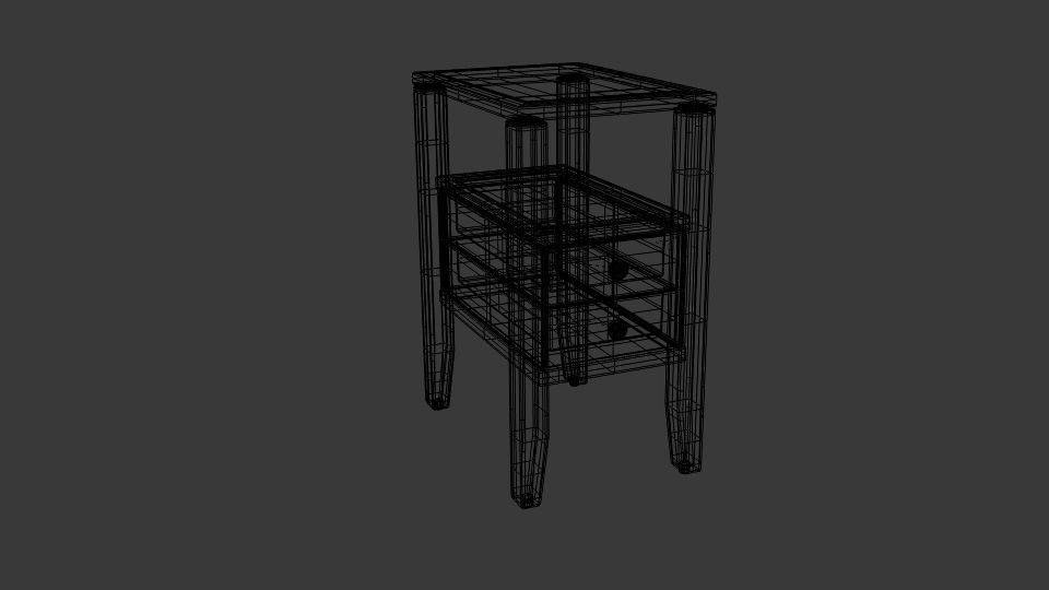 Charlton Home Odon End Table 3D model_1