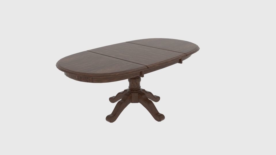 Ronan Extension Dining Table 3D model CGTrader