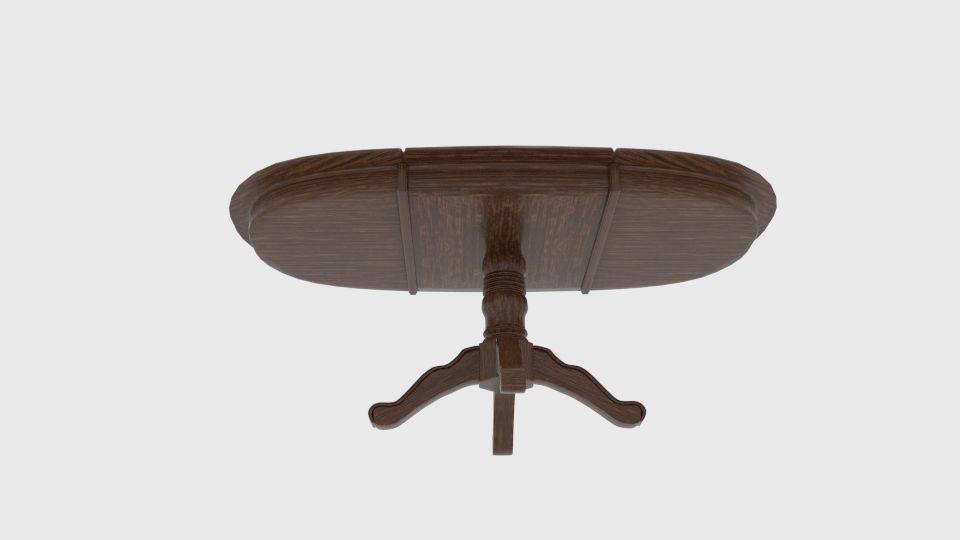 Ronan Extension Dining Table 3D model CGTrader