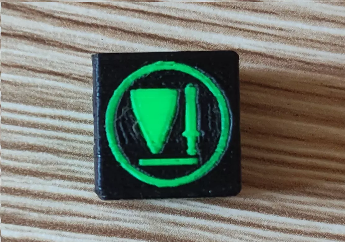 Decorative D6 Printable Dice 3D print model