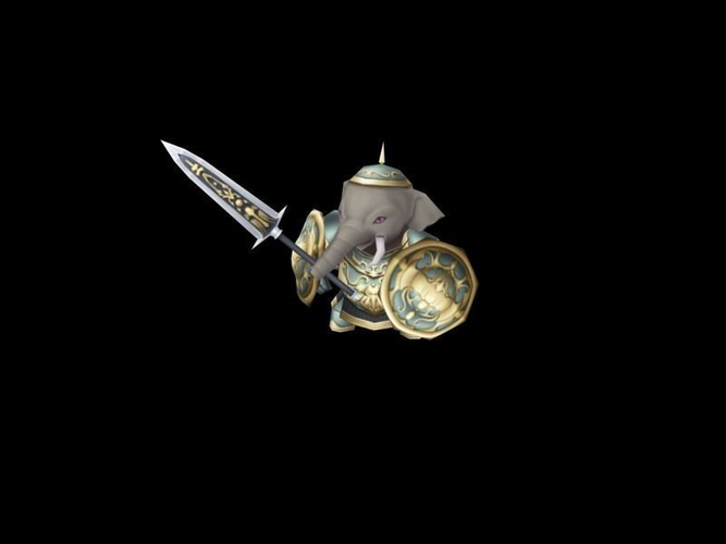 Low poly fantasy monster countryman n06