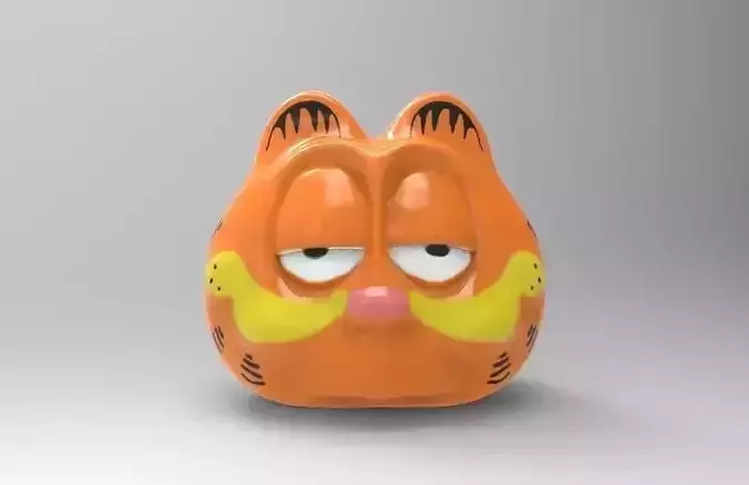 Garfield Color Head 3D print model