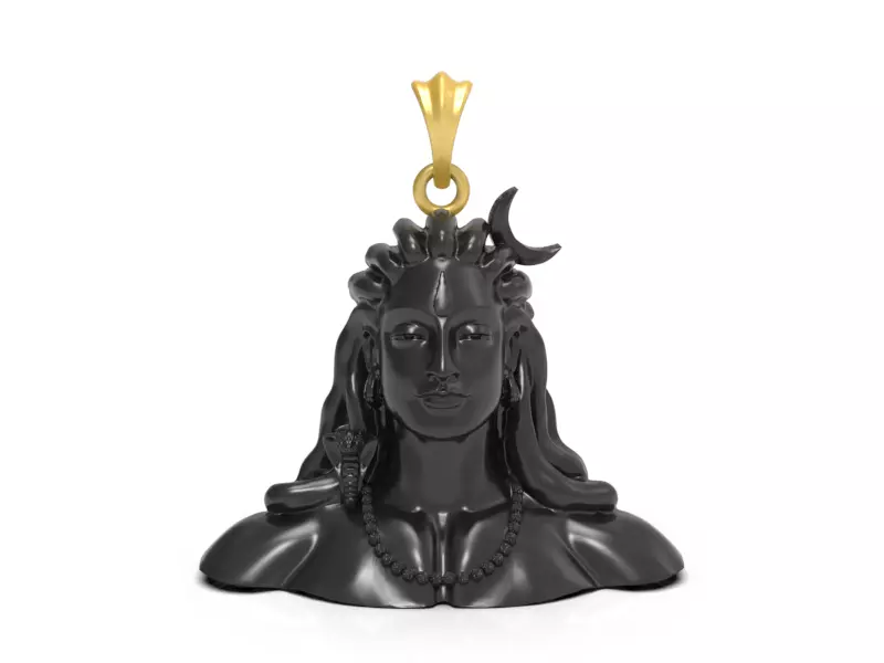 Adiyogi pendant CAD file-3 3D print model