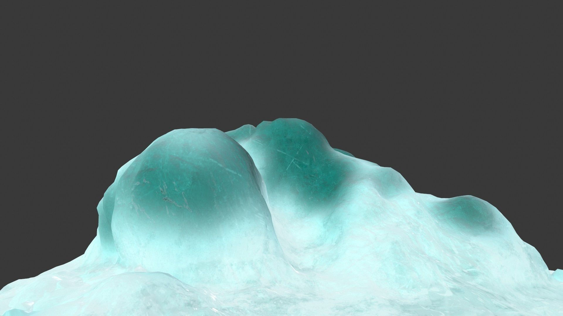 ice rock Low-poly 3D model_15