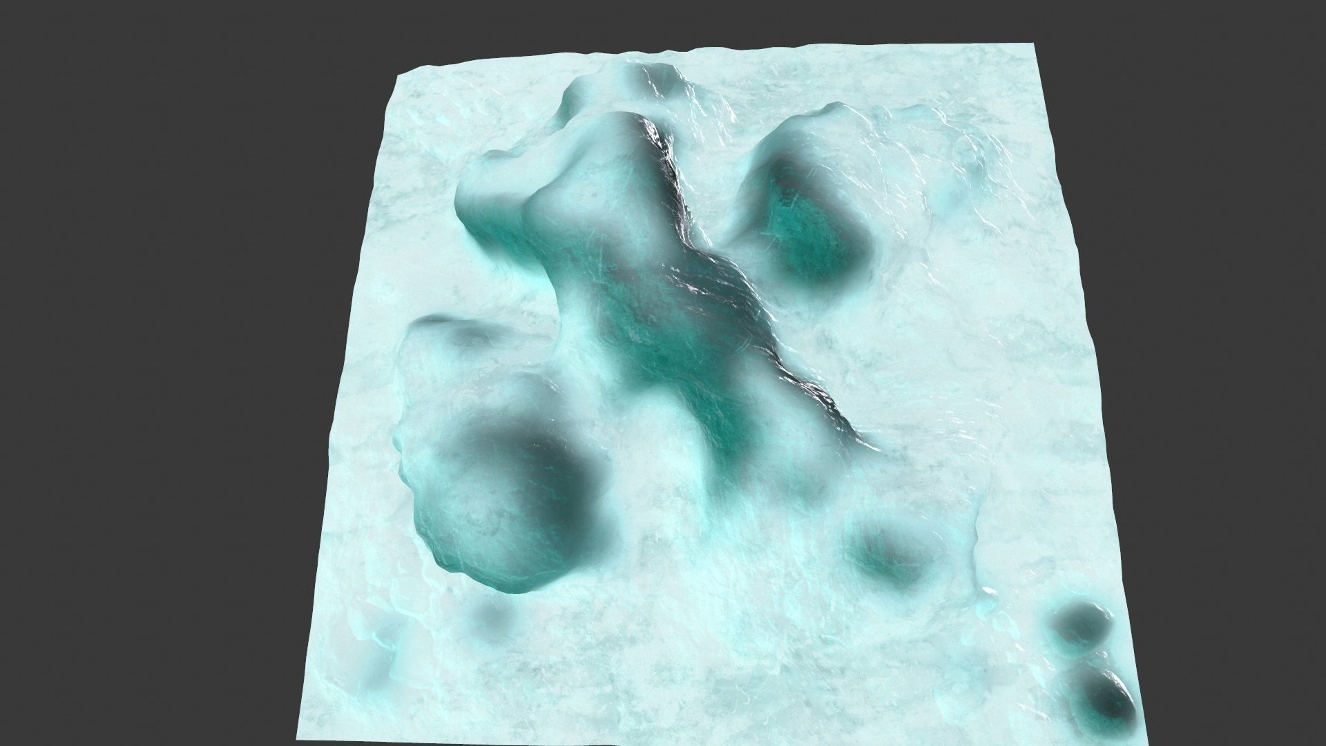 ice rock Low-poly 3D model_12