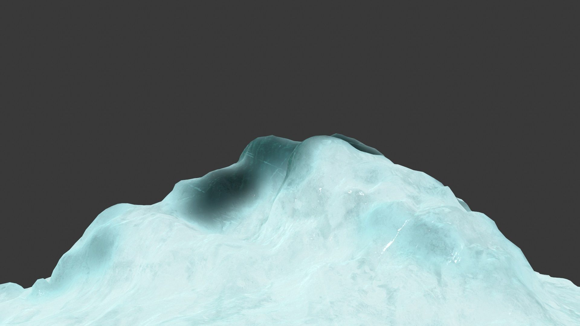 ice rock Low-poly 3D model_13