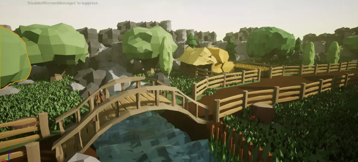 Low Poly Displacement Forest Pack By Artem Low-poly 3D model