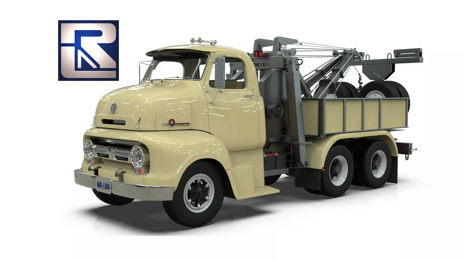 COE BigJob Wrecker Truck 3D model