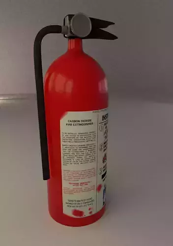 Fire Extinguisher Prop Low-poly 3D model