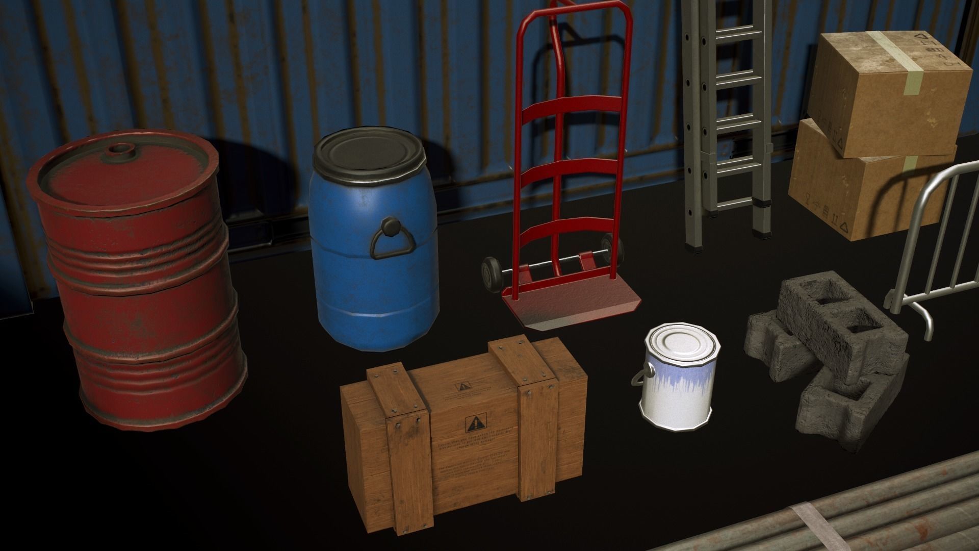 Construction Site Environment Assets - Low Poly Low-poly 3D model_7