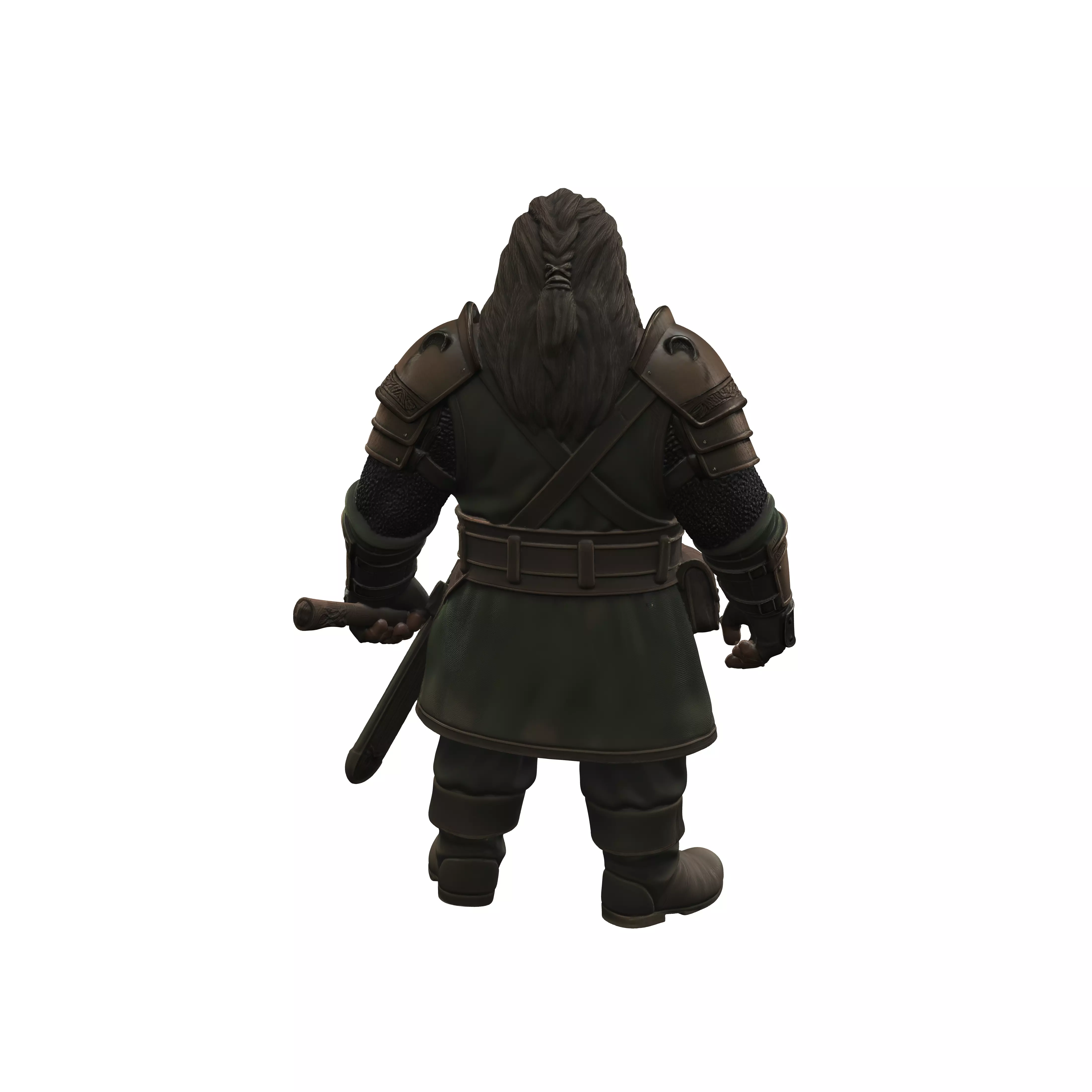 Ironbound Dwarf Warrior 3D model