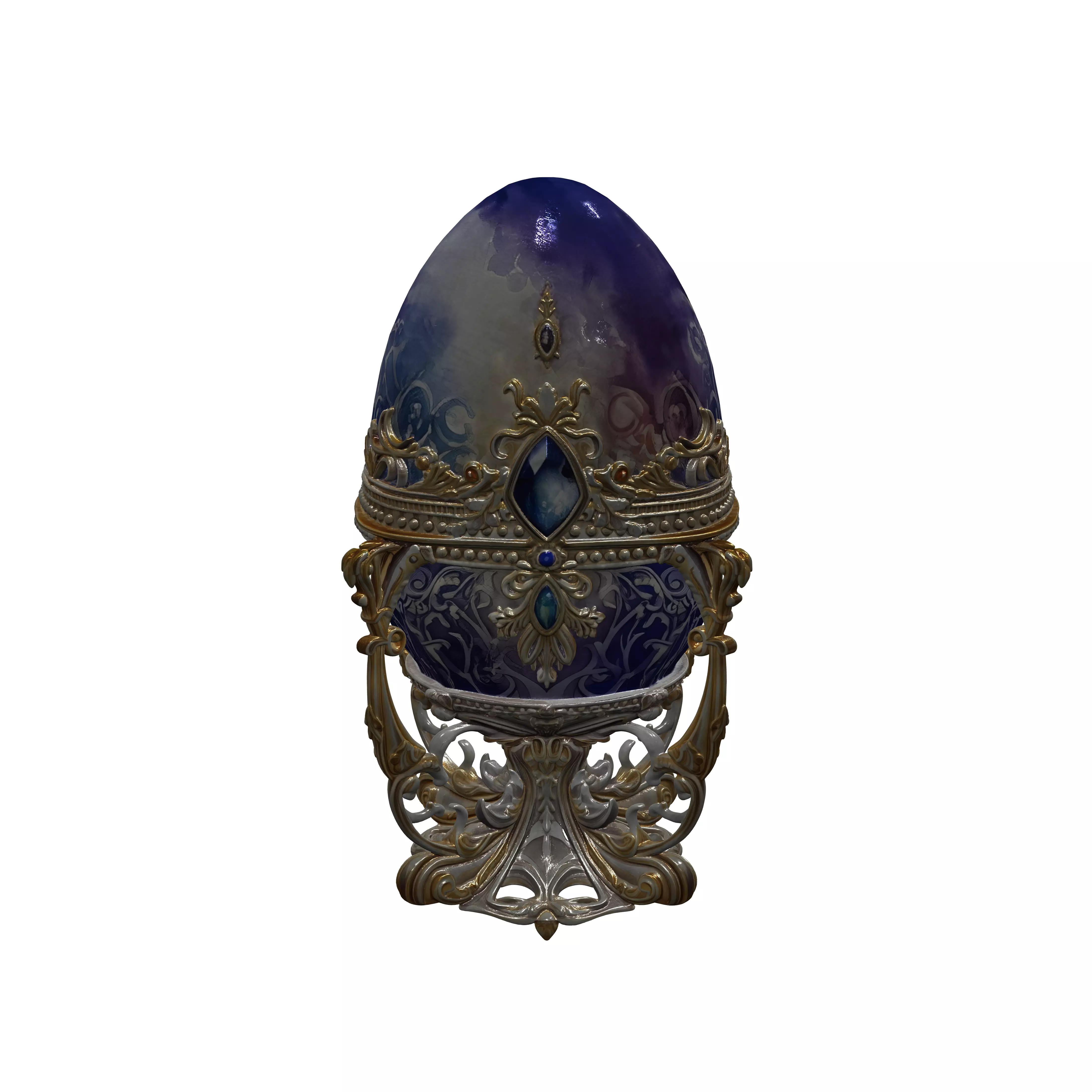 Azure Faberg Egg 3D model
