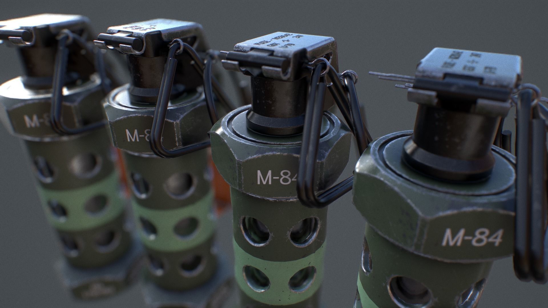 Stun Grenade - Low Poly Assets Low-poly 3D model_4